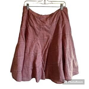 Modbe women’s skirt xl a-line orange‎ white